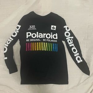 Black Polaroid long sleeve tee